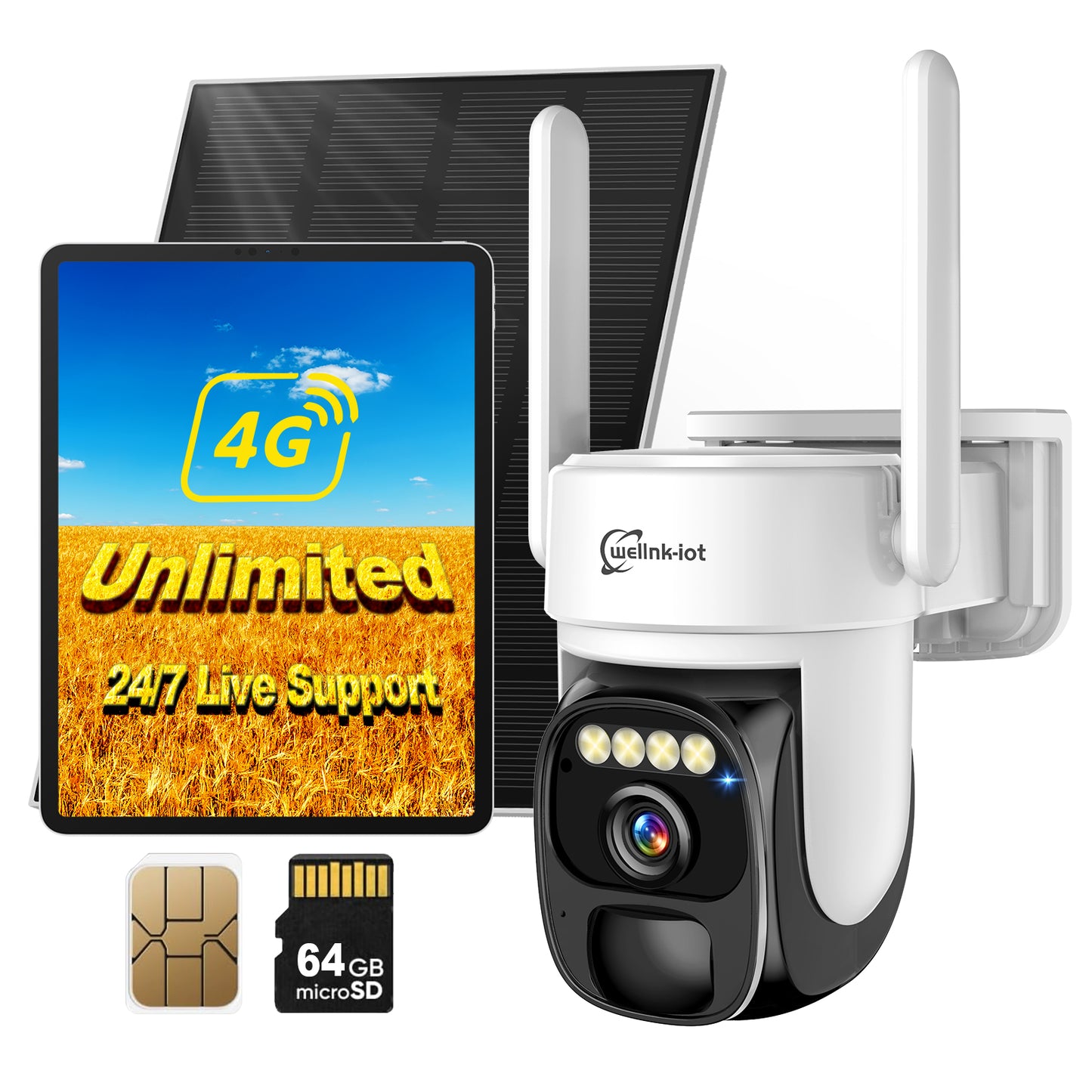 BW4-plus Cellular Security Camera Solar Powered